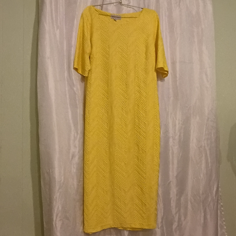 Shelby & Palmer Yellow Midi Dress Size 12